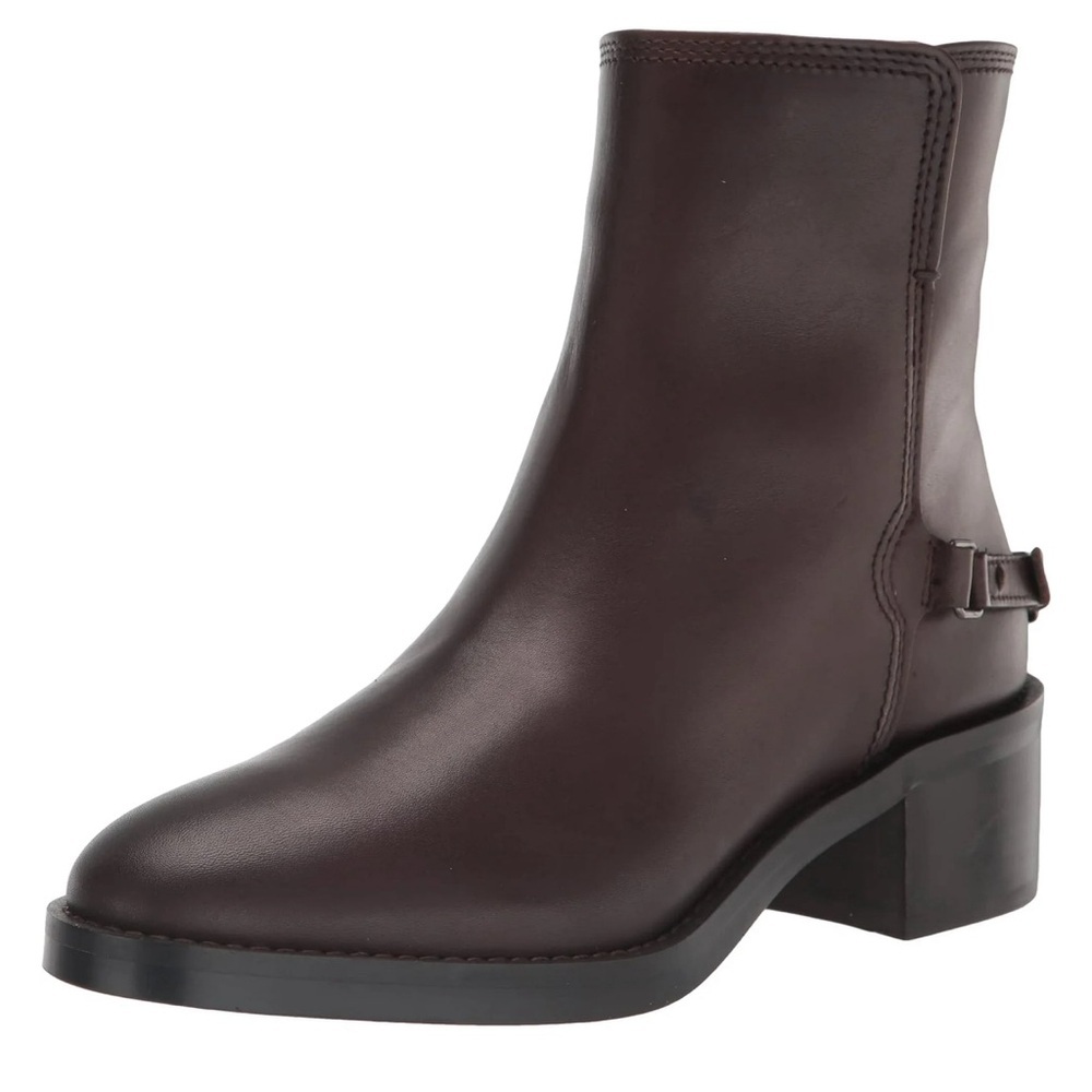 Franco Sarto Leather Buckle Ankle Boots - Colt